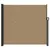 Produktbild 3 för Infällbar sidomarkis taupe 180x600 cm