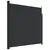 Produktbild 2 för Infällbar sidomarkis 200x600 cm svart