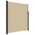 Produktbild 2 för Infällbar sidomarkis beige 220x600 cm