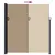 Produktbild 5 för Infällbar sidomarkis taupe 220x600 cm