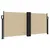 Produktbild 2 för Infällbar sidomarkis beige 100x600 cm