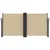 Produktbild 3 för Infällbar sidomarkis beige 120x600 cm