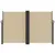 Produktbild 3 för Infällbar sidomarkis beige 160x600 cm