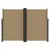 Produktbild 3 för Infällbar sidomarkis taupe 180x600 cm