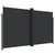 Produktbild 2 för Infällbar sidomarkis 200x600 cm svart