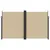 Produktbild 3 för Infällbar sidomarkis beige 200x600 cm