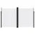 Produktbild 3 för Infällbar sidomarkis vit 200x600 cm