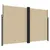 Produktbild 2 för Infällbar sidomarkis beige 220x600 cm