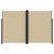 Produktbild 3 för Infällbar sidomarkis beige 220x600 cm