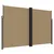 Produktbild 2 för Infällbar sidomarkis taupe 220x600 cm