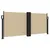 Produktbild 2 för Infällbar sidomarkis beige 100x1000 cm