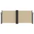 Produktbild 3 för Infällbar sidomarkis beige 100x1000 cm