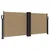Produktbild 2 för Infällbar sidomarkis taupe 100x1000 cm