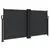 Produktbild 2 för Infällbar sidomarkis svart 120x1000 cm