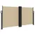 Produktbild 2 för Infällbar sidomarkis beige 120x1000 cm