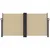 Produktbild 3 för Infällbar sidomarkis beige 120x1000 cm