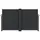Infällbar sidomarkis svart 140x1000 cm