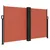 Produktbild 2 för Infällbar sidomarkis terrakotta 140x1000 cm