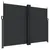 Produktbild 2 för Infällbar sidomarkis svart 180x1000 cm
