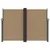Produktbild 3 för Infällbar sidomarkis taupe 180x1000 cm