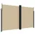 Produktbild 2 för Infällbar sidomarkis beige 200x1000 cm