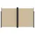 Produktbild 3 för Infällbar sidomarkis beige 200x1000 cm