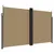 Produktbild 2 för Infällbar sidomarkis taupe 200x1000 cm