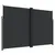 Produktbild 2 för Infällbar sidomarkis svart 220x1000 cm