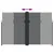 Produktbild 5 för Infällbar sidomarkis svart 220x1000 cm
