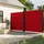Infällbar sidomarkis röd 220x1000 cm