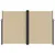 Produktbild 3 för Infällbar sidomarkis beige 220x1000 cm