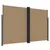Produktbild 2 för Infällbar sidomarkis taupe 220x1000 cm