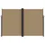 Produktbild 3 för Infällbar sidomarkis taupe 220x1000 cm