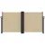 Produktbild 3 för Infällbar sidomarkis beige 120x1200 cm