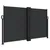 Produktbild 2 för Infällbar sidomarkis svart 140x1200 cm