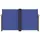 Infällbar sidomarkis blå 140x1200 cm