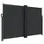 Produktbild 2 för Infällbar sidomarkis svart 160x1200 cm