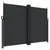 Produktbild 2 för Infällbar sidomarkis svart 180x1200 cm