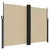 Produktbild 2 för Infällbar sidomarkis beige 180x1200 cm