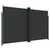 Produktbild 2 för Infällbar sidomarkis 200x600 cm svart