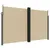 Produktbild 2 för Infällbar sidomarkis beige 200x1200 cm