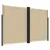 Produktbild 2 för Infällbar sidomarkis beige 220x1200 cm