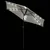 Produktbild 8 för Trädgårdsparasoll med LEDs och stålstång vit 225x225x212cm