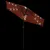 Produktbild 8 för Trädgårdsparasoll med LEDs/stålstång terrakotta 225x225x212cm