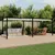 Produktbild 3 för Paviljong med infällbart tak gräddvit 3x6 m aluminium