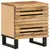 Produktbild 2 för Nattduksbord 2 st 40x34x46 cm massivt grovt mangoträ