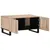 Produktbild 5 för Soffbord vit 80x51x40 cm massivt mangoträ