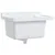 Produktbild 2 för Väggmonterat tvättställ vit 50x35x24 cm harts