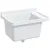 Produktbild 8 för Väggmonterat tvättställ vit 50x35x24 cm harts