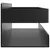 Produktbild 5 för Duschhylla matt svart 23x6,5x6 cm borstat 304 rostfritt stål